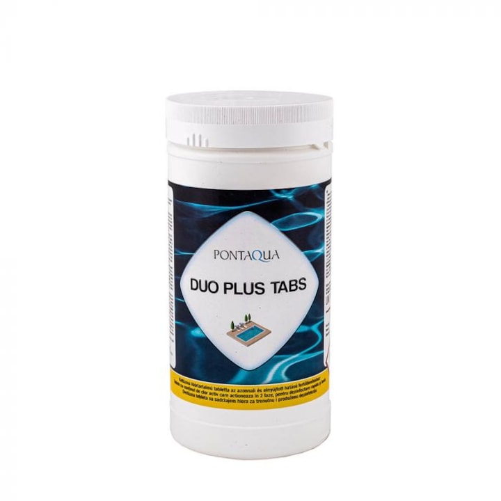 Duo Plus Tabs kettős hatású klóros fertőtlenítő 5 x 200 g tabletta