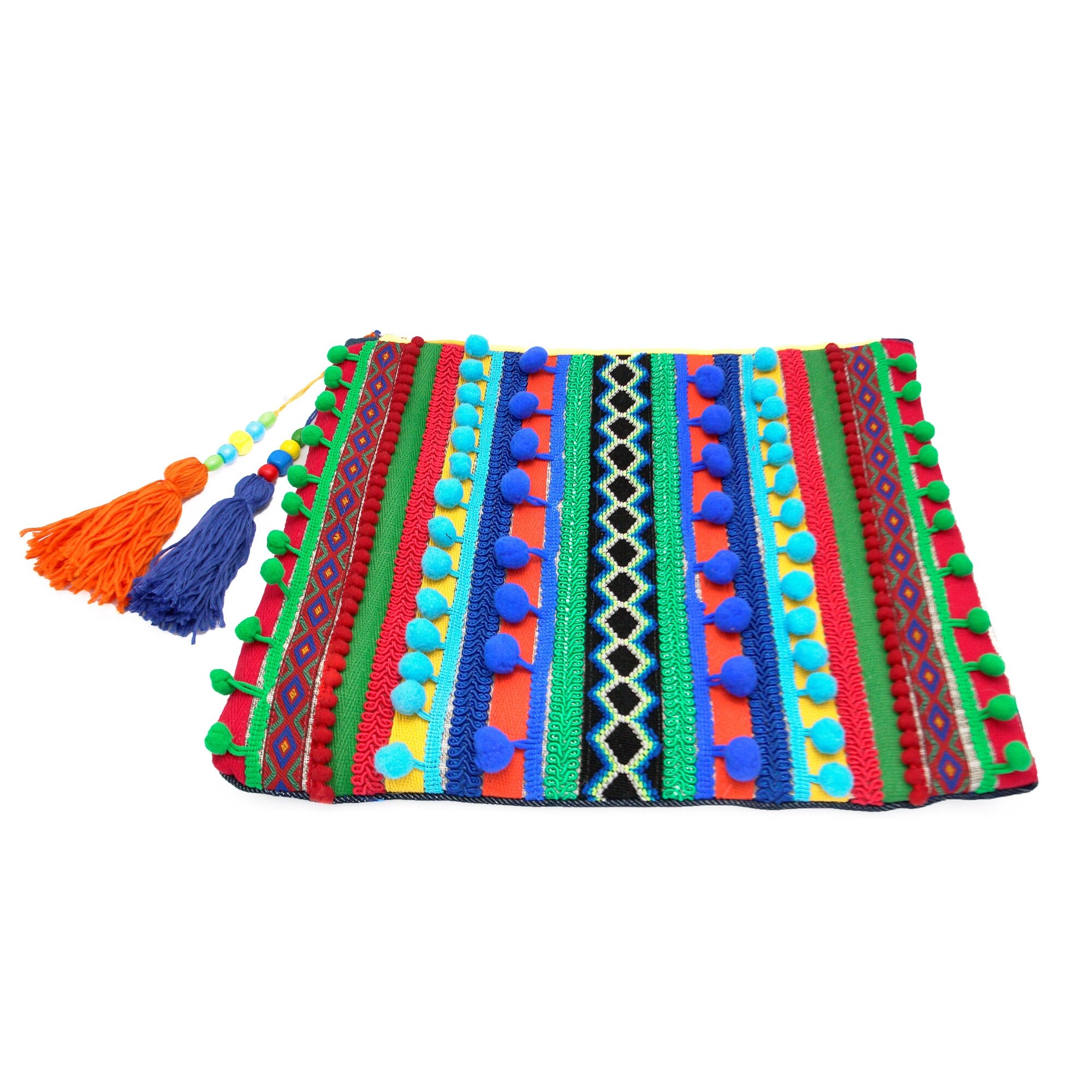 Geanta plic, unicat, lucrata manual, material textil, Etnic_008