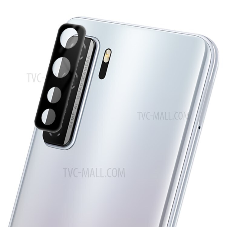 Стъклен Протектор за Камерите за Huawei P40 Lite, Удароустойчив, Черен ...