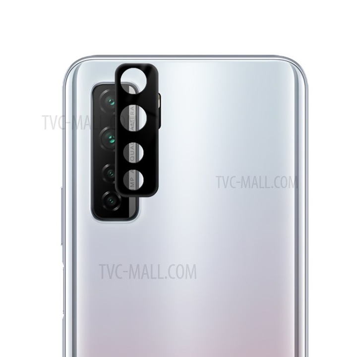 Стъклен Протектор за Камерите за Huawei P40 Lite, Удароустойчив, Черен