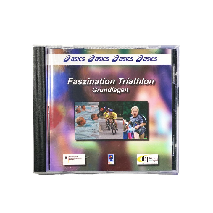 DVD lemez Asics "Faszination Triathlon" Grundlagen #0011276 10-198, 58 perc, német nyelv