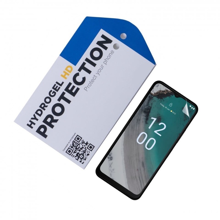 Удароустойчив протектор ОфисиТе за Nokia C32, Hydrogel HD, покритие Blue Light защита за очите