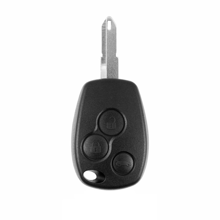 Carcasa Cheie Auto cu 3 Butoane Compatibil Renault Duster Dokker Lodgy Logan Sandero Renault Clio Kangoo Master Modus Trafic Twingo Nissan NV300 NV400 Opel Movano Vivaro