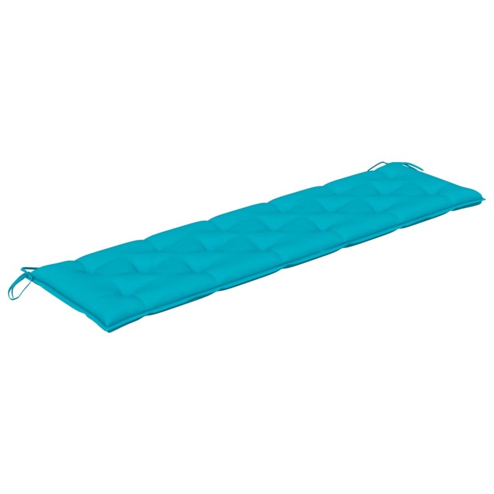 Perna banca de gradina vidaXL, turcoaz, 180x50x7 cm, material oxford, 2.3 kg