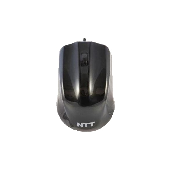 Mouse NTT System MUS-3B-01, Optic, USB, cu fir, 1000 DPI, 3 Butoane, Negru
