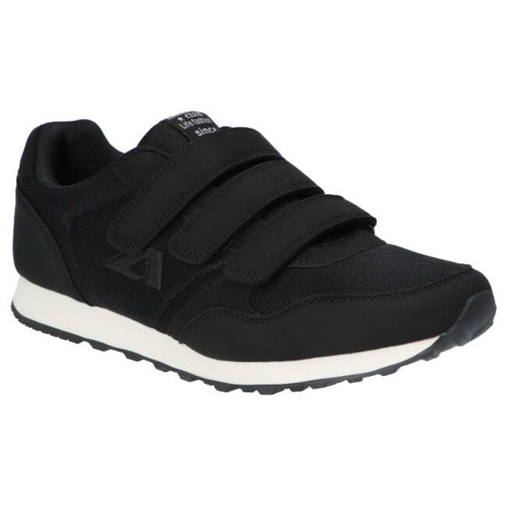 Pantofi sport barbati WT146, American Club, Material textil, Negru, Negru, 45