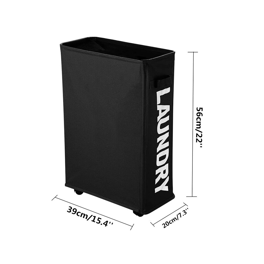 Cos de rufe subtire pe roti, cu maner, 45L - eMAG.ro