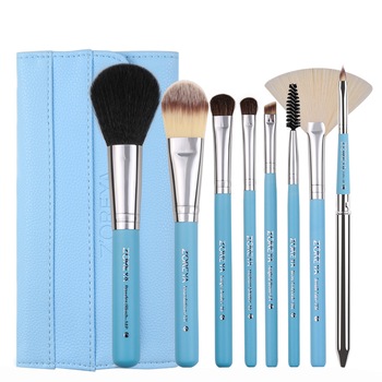 Set 8 pensule profesionale de machiaj blue din par de ponei - make-up Zoreya Set 8 pensule profesionale de machiaj blue din par de ponei - make-up Zoreya