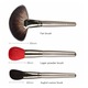 SET 26 pensule machiaj Profesionale par natural High class Black, pensule evantai, pudra, fard ochi, anticearcane, ruj, contur, maner lemn - Makeup Professional Z'OREYA