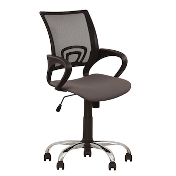 Scaun de birou NETWORK GTP CHROME, Gri stofa cagliari Scaun de birou NETWORK GTP CHROME, Gri stofa cagliari