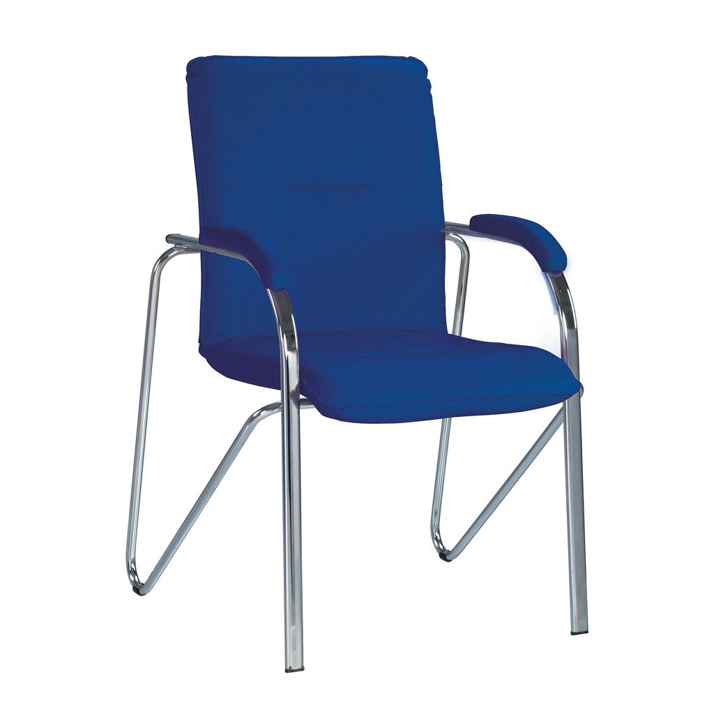 Scaun vizitator SAMBA Soft, Albastru stofa zesta
