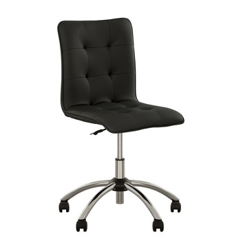 Scaun de birou MALTA GTS CHROME, Negru piele ecologica Scaun de birou MALTA GTS CHROME, Negru piele ecologica