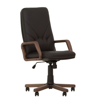 Scaun directorial MANAGER EXTRA, Negru piele ecologica Scaun directorial MANAGER EXTRA, Negru piele ecologica