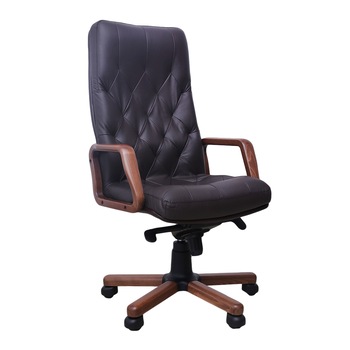 Scaun directorial CUBA EXTRA, Brun inchis piele naturala Scaun directorial CUBA EXTRA, Brun inchis piele naturala