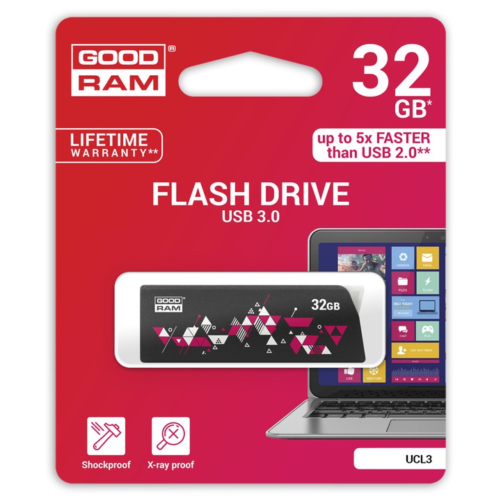 USB памет GoodRam UCL3-0320K0R11, 32GB, USB 3.0