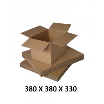 Cutie carton, ProCart, 380x380x330, natur, 3 straturi CO3, 435 g/mp, set 300 bucati Cutie carton, ProCart, 380x380x330, natur, 3 straturi CO3, 435 g/mp, set 300 bucati