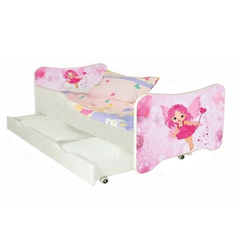 Pat copii HM Happy Fairy 145 x 76 x 70 cm Pat copii HM Happy Fairy 145 x 76 x 70 cm