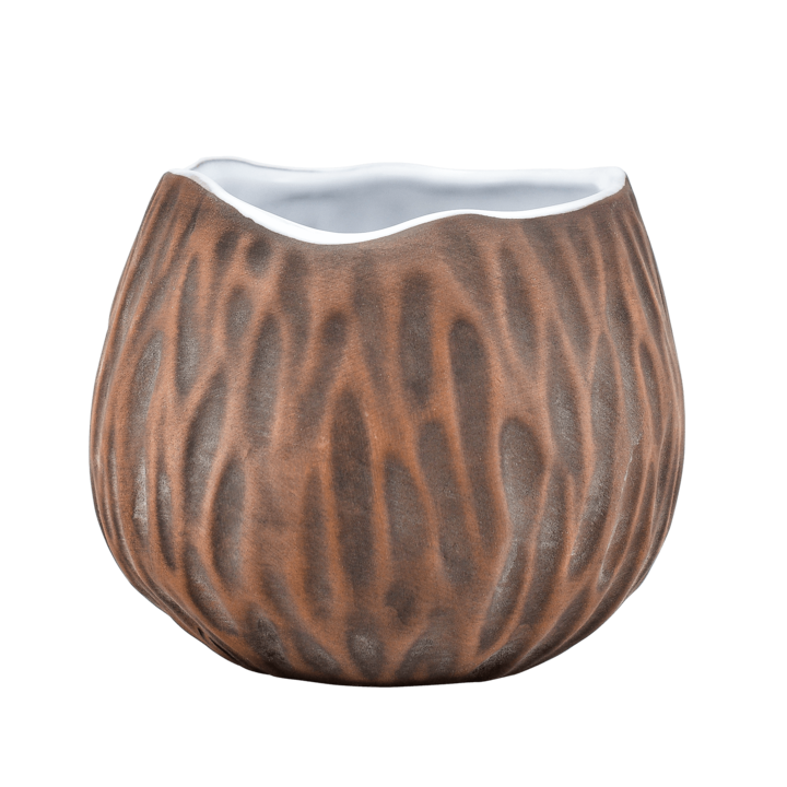 Cana Pentru Yerba Mate, Ceramica, Maro, Coconut, 400 ml, Design Original, Forma de Nuca de Cocos,, Suprafata Glazurata, Capacitate Mare, Aspect Decorativ, Calitate Premium