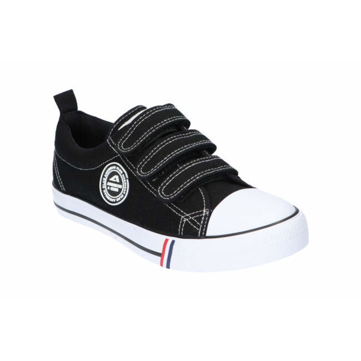 Pantofi sport barbati LH13, American Club, Material textil, Negru, Negru