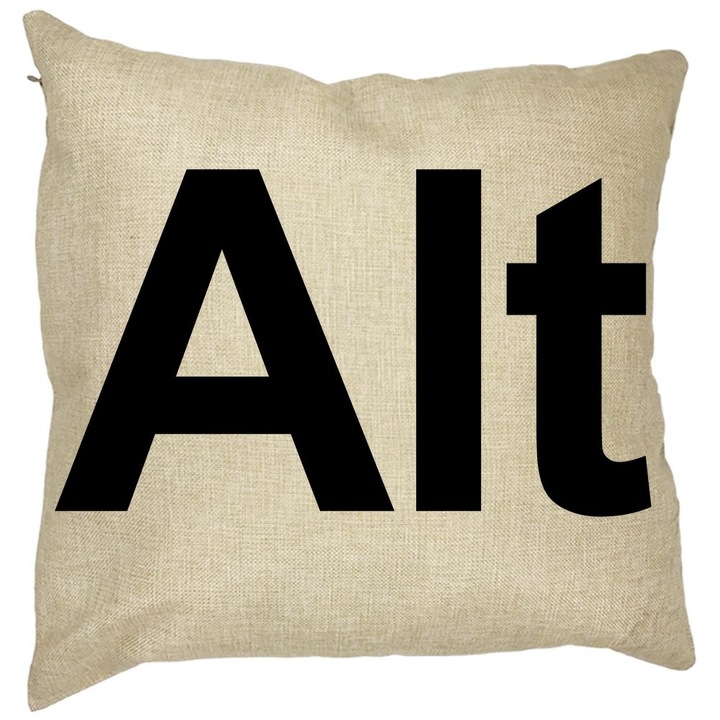 Négyzet alakú dekoratív párna Alt, 40x40 cm, Levehető huzat, Fújtató