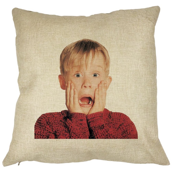 Kevin Square dekoratív párna, 40x40 cm, Levehető huzat, Fújtató