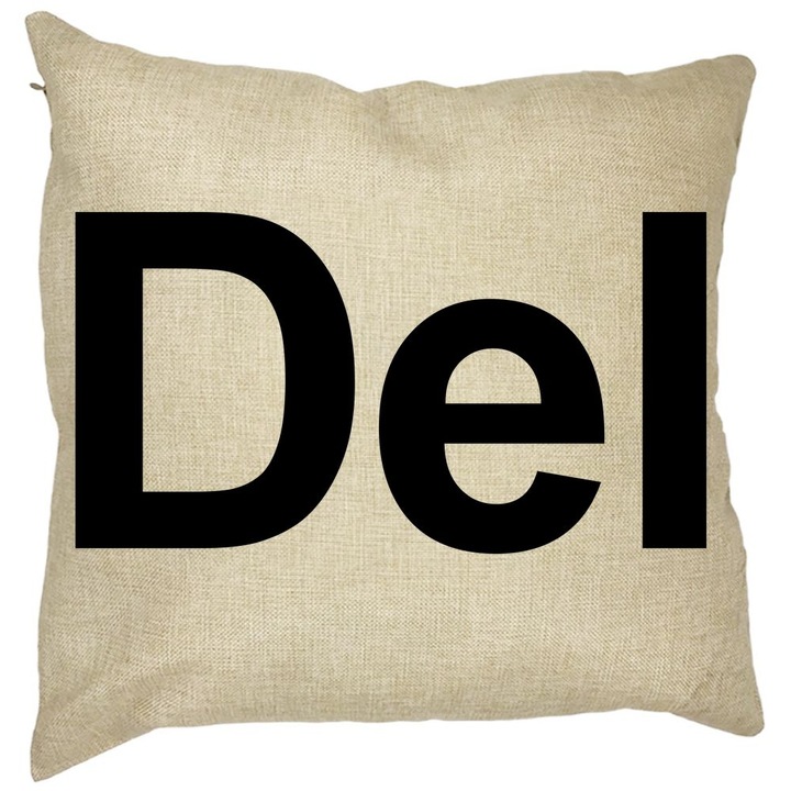 Del Square dekoratív párna, 40x40 cm, levehető huzat, fújtató