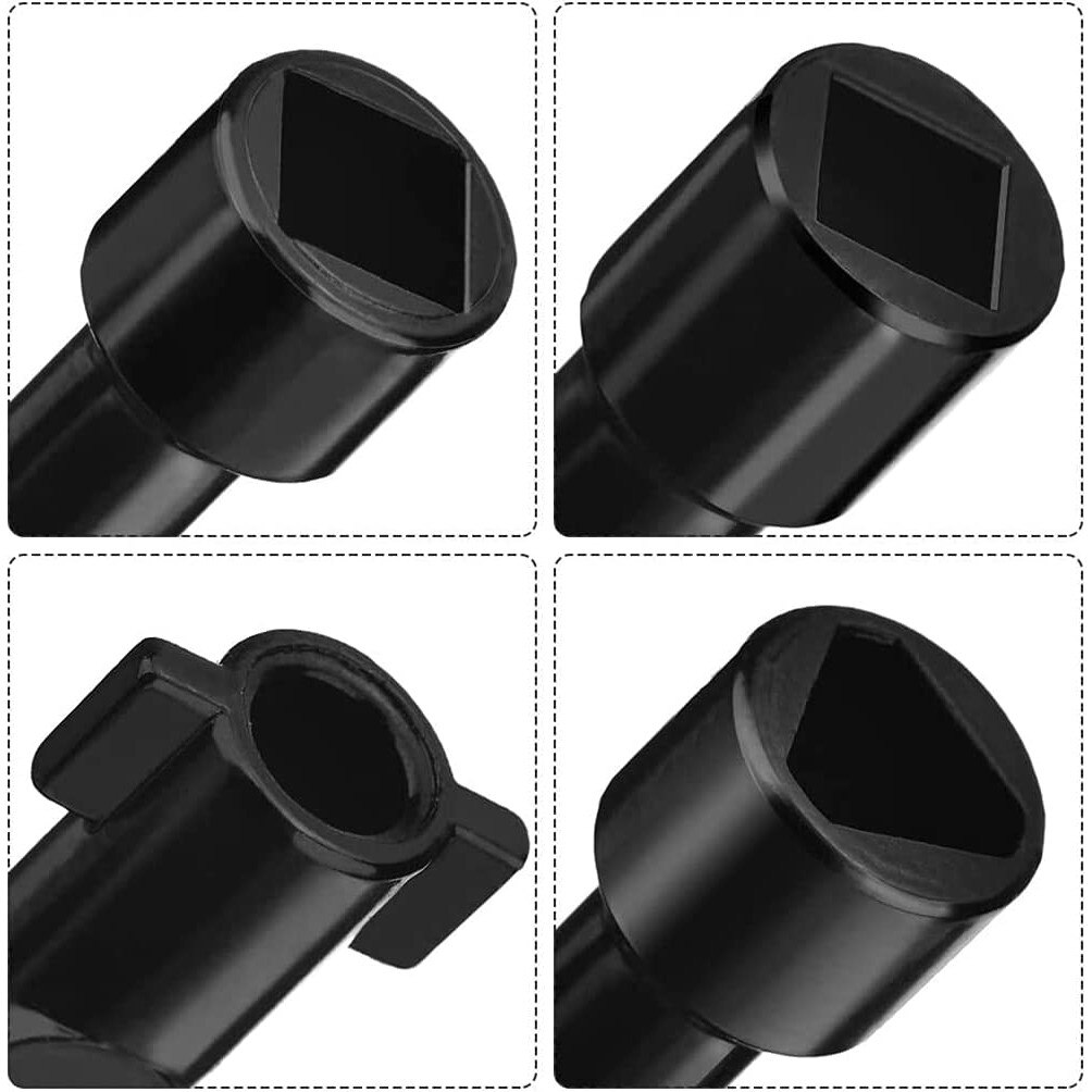 Cheie cu 4 cai radiator, Aliaj de zinc, Negru - eMAG.ro