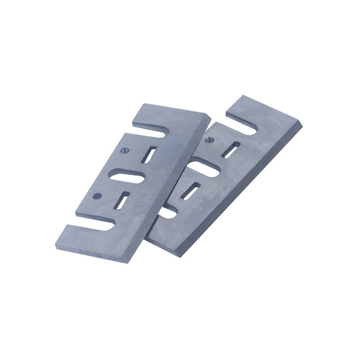 Lame de rindeau electric, Otel, 82 x 28 x 3 mm, 2 buc, Argintiu