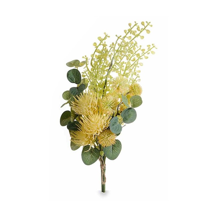 Sárga-zöld művirág 46 cm