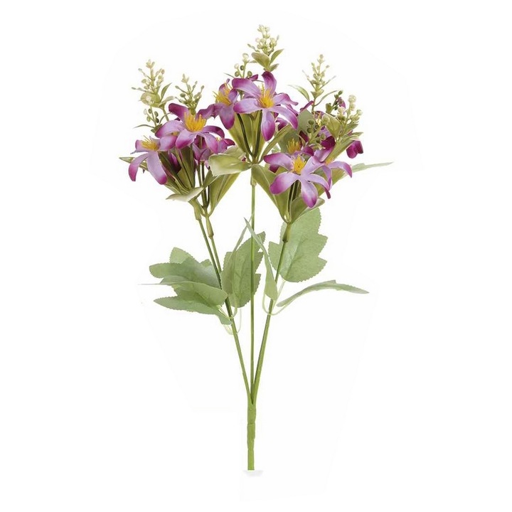 Virágcsokor narancssárga rózsaszín zöld 37 cm