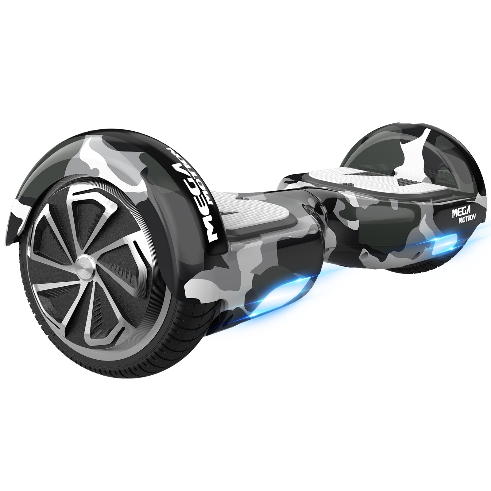 Hoverboard Mega Motion E1, Autonomie 20 km, Viteza maxima 15 km/h, Bluetooth, Difuzoare Galben (MB66HB0005) | Preturi