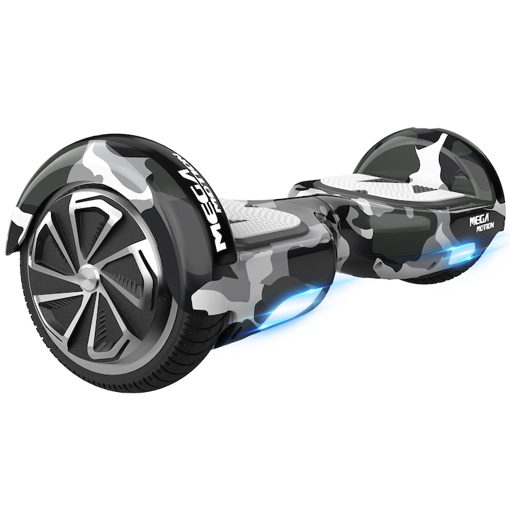 Hoverboard, Mega Motion, ABS/PC, LED, Bluetooth, Gri