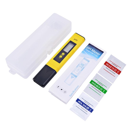 Tester Digital PH Metru Aciditate 0.01pH Apa LCD Display Masura Calitatea Generala a Apei 2 X Baterii LR44 Incluse