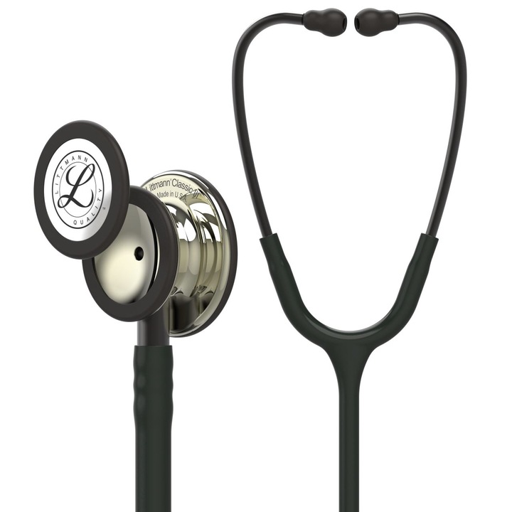 Stetoscop 3M Littmann Classic III Negru cu capsula sampanie 5861