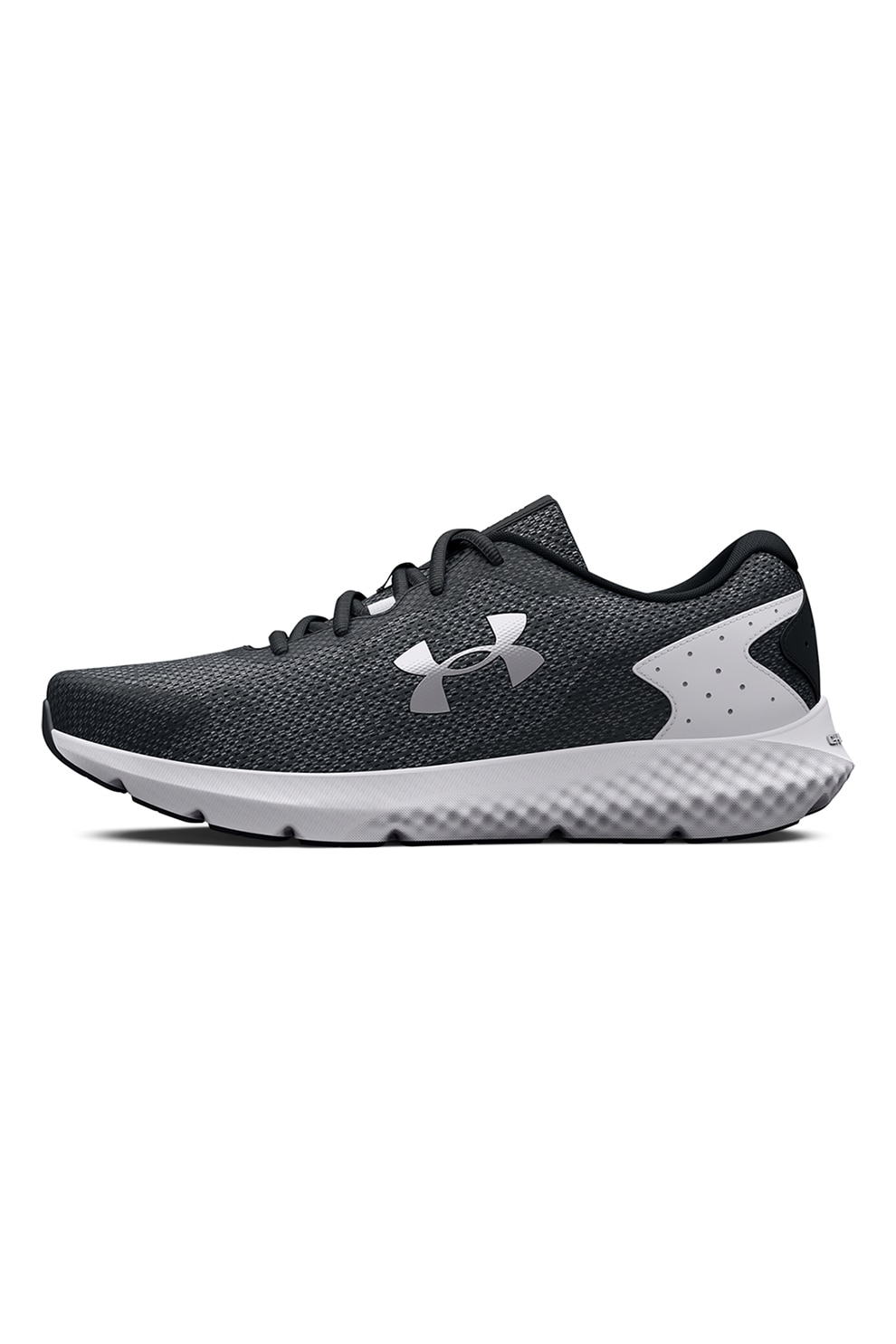 Under Armour, Pantofi cu logo, pentru alergare Charged Rogue 3, Negru, 6.5