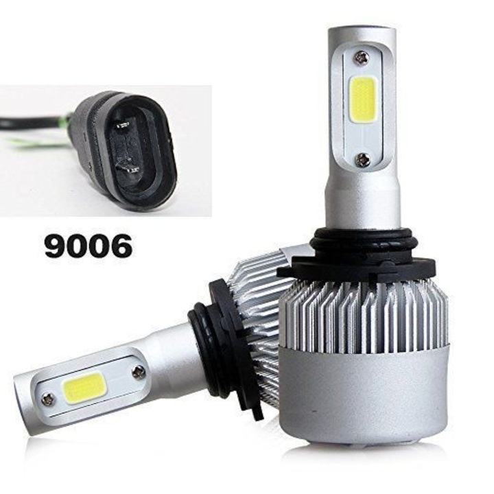 Set 2 Leduri HB4 (9006) Canbus pentru far auto, putere 72W, 6000K, luminozitate 8000 LUMENI, 12V-24V
