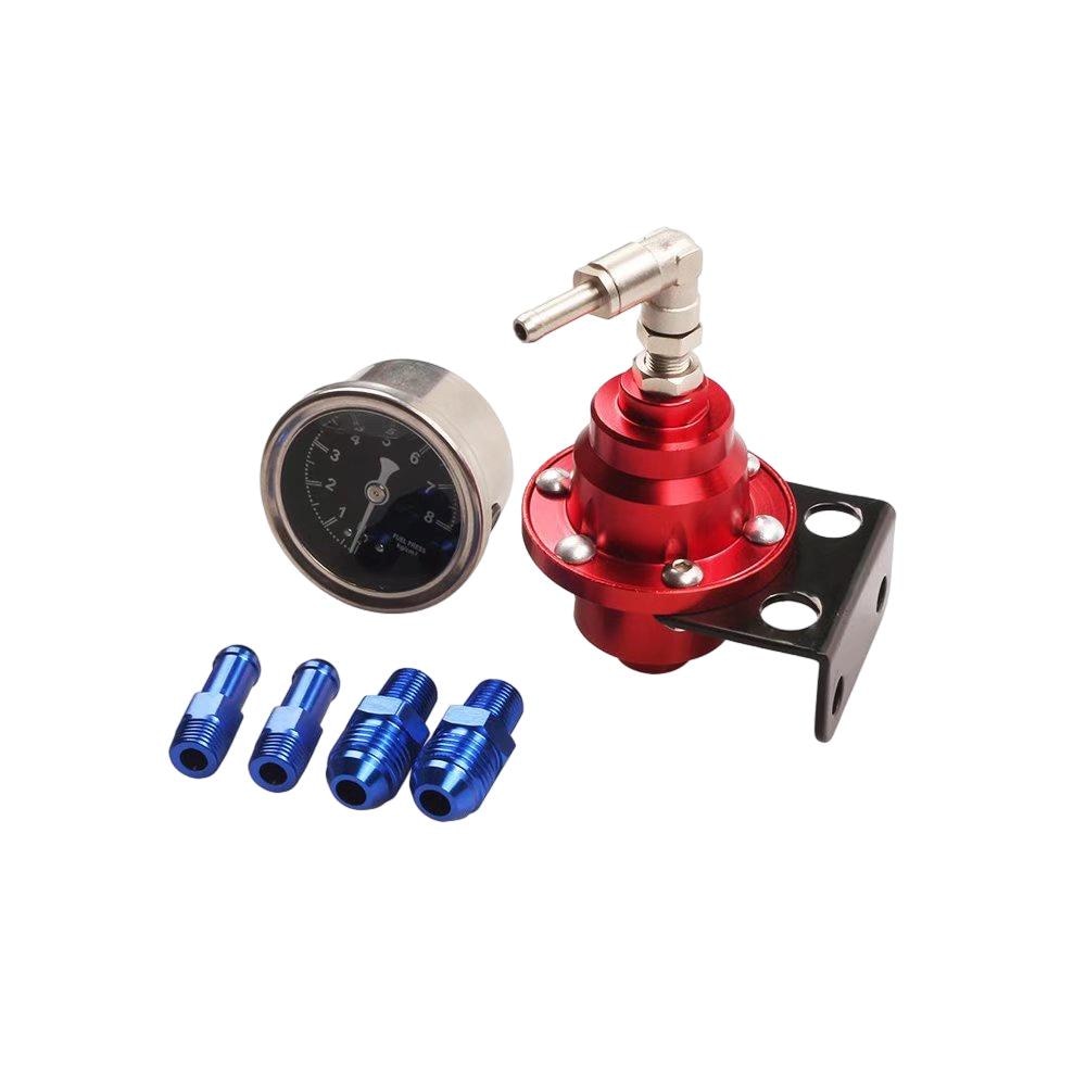 Kit regulator de presiune a combustibilului, Aliaj de aluminiu, Rosu