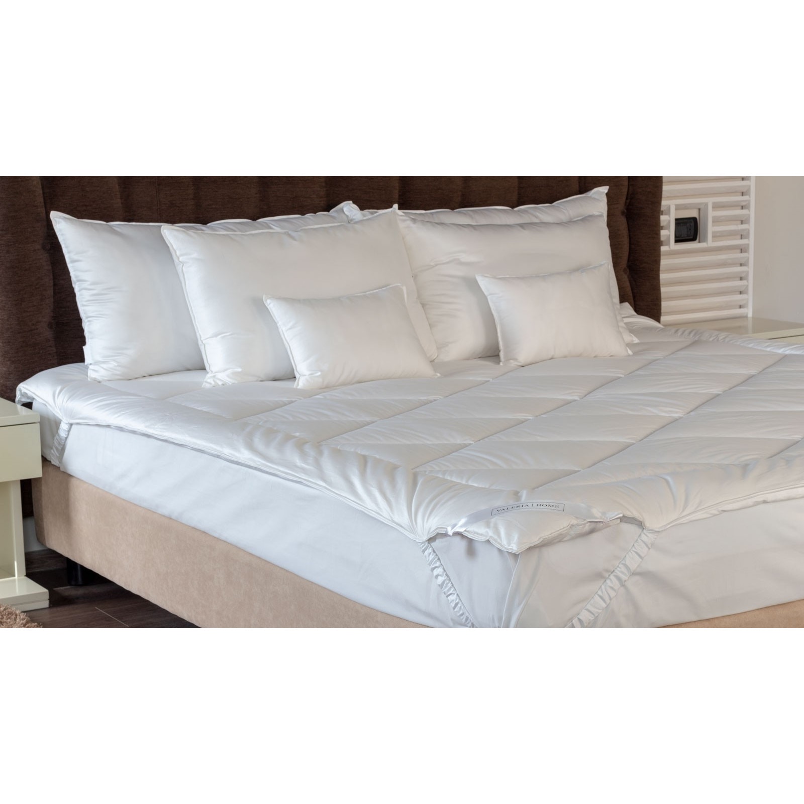 Protectie Saltea Matase Naturala Valeria Home, 135x190 cm