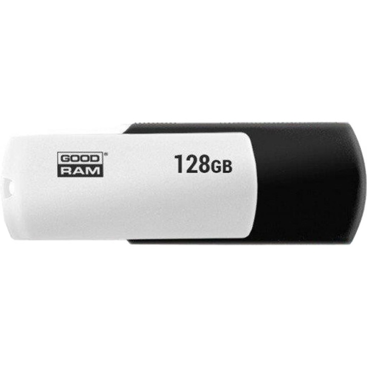 Goodram UCO2 USB memóriakártya, 128 GB, USB 2.0, fekete/fehér
