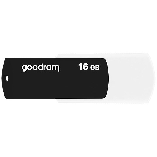 Memorie USB Goodram UCO2, 16GB, USB 2.0, Alb-Negru