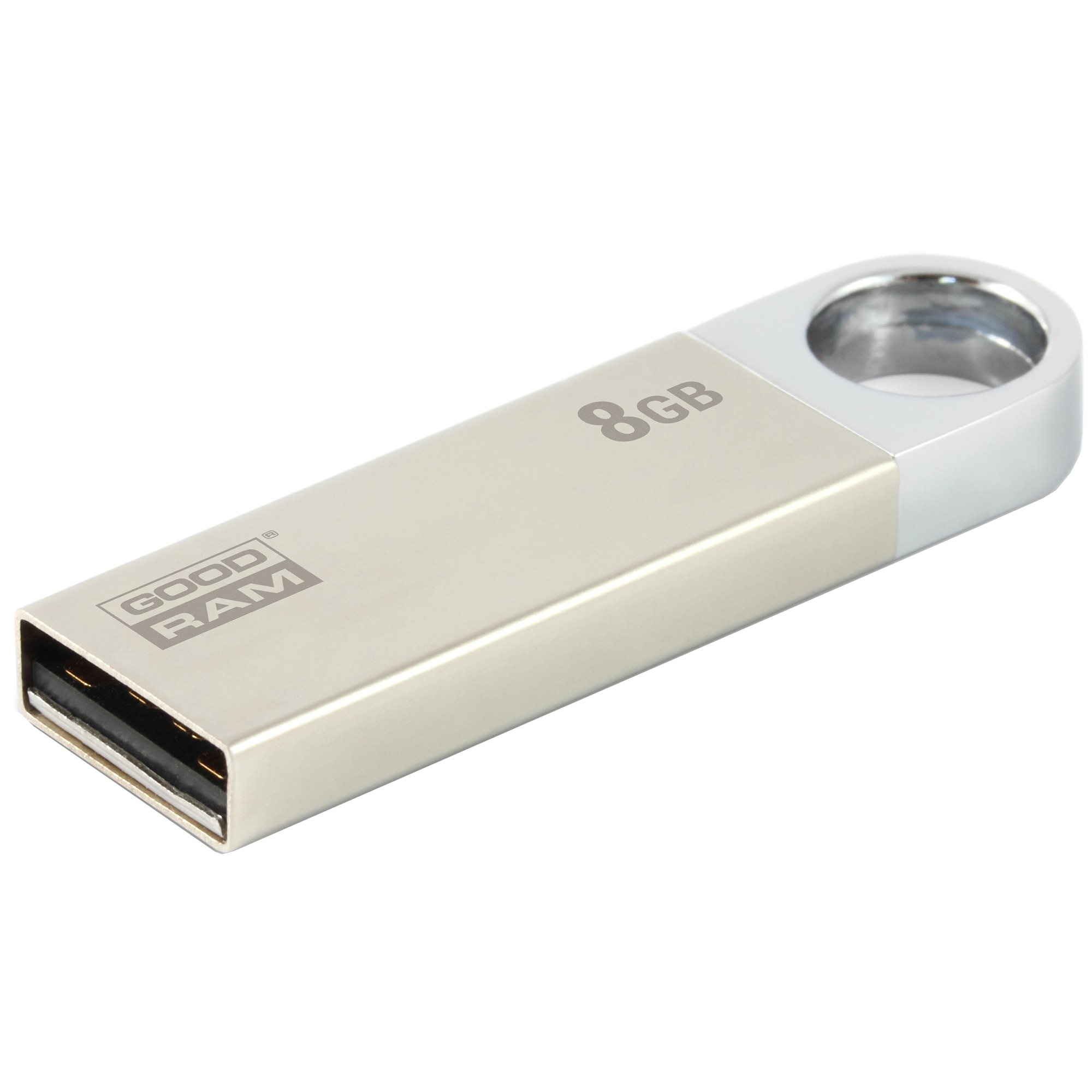 Memorie USB Goodram UUN2, 8GB, USB 2.0, Argintiu