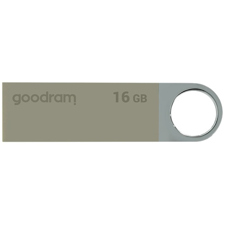 Memorie USB Goodram UUN2, 16GB, USB 2.0, Argintiu