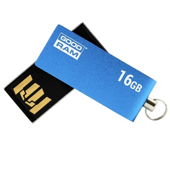 Memorie USB Goodram UCU2, 16GB, USB 2.0, Albastru Memorie USB Goodram UCU2, 16GB, USB 2.0, Albastru