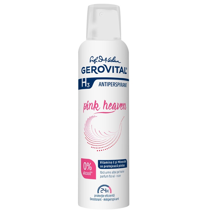 Deodorant Antiperspirant Pink Heaven, Gerovital, 150 ml