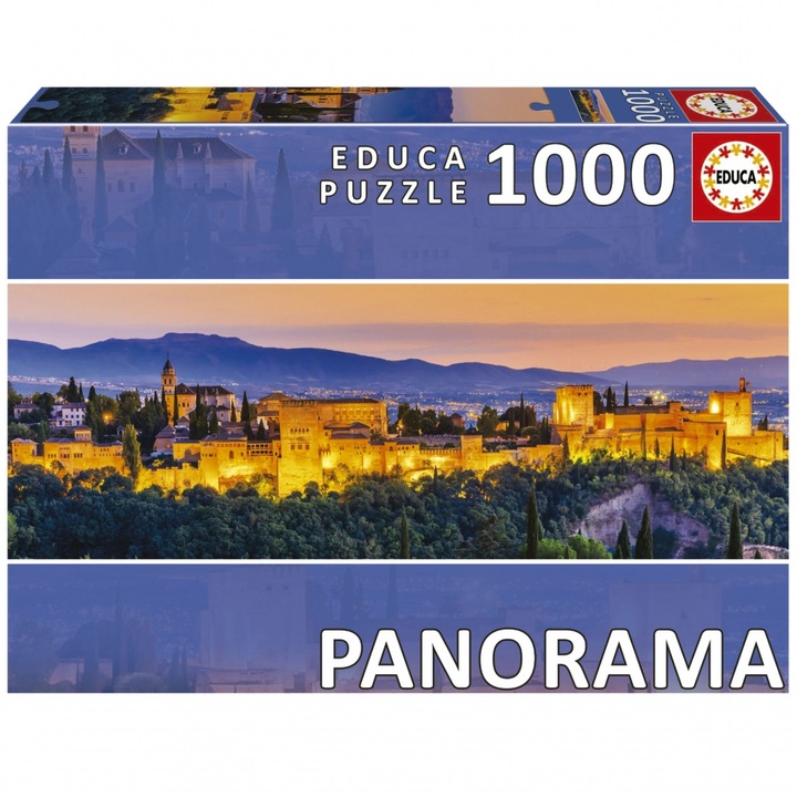 Puzzle, Educa, Alhambra, Granada, 1000 piese
