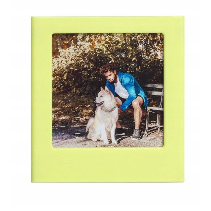 Rama foto magnetic LoveInstant, pentru pentru fotografii instantanee, Fuji INSTAX SQUARE SQ Link / SQ1 / SQ6 / SQ10 / SQ20, Galben