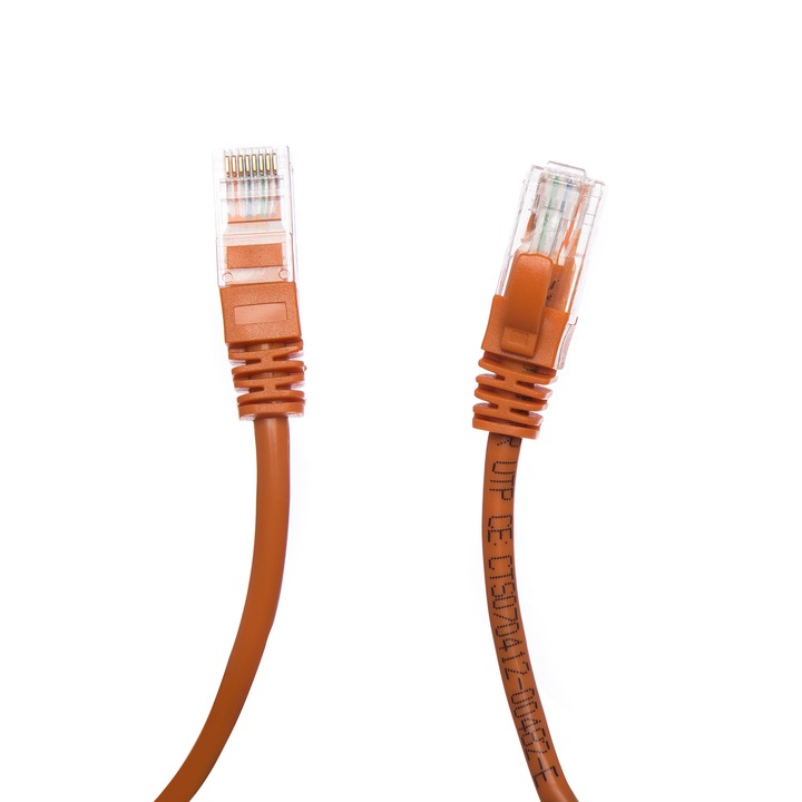 Cablu UTP DataLink Patch cord cat. 5E, 1m, Orange