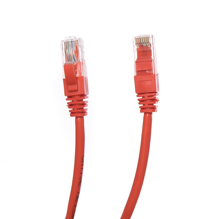 Cablu UTP DataLink Patch cord cat. 5E, 1m, Rosu