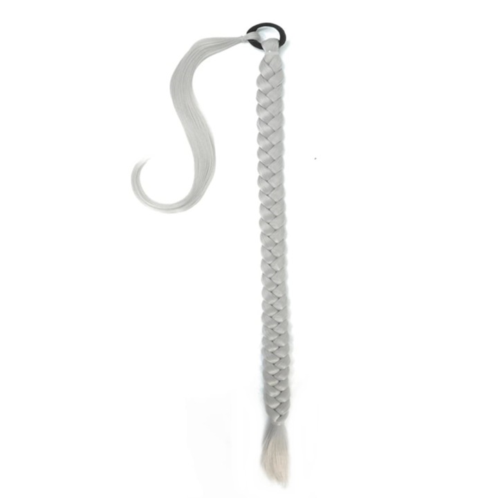 Coada pentru impletituri, Grey, 70 cm, Oskar Shop