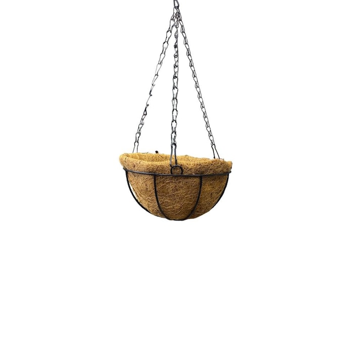 Висяща кашпа от кокосови влакна 20 х 13 см